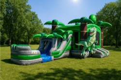 5 in 1  Dinosaur Bounce House / Slide Combo