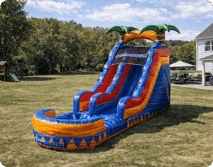 15' blue water slide